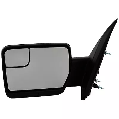 Mirror For 2009-2014 Ford F-150 Front Driver Side Manual Folding Textured Black • $60.83