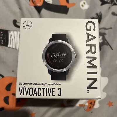 Garmin Vivoactive 3 GPS Heart Rate Monitor Sport Smart Watch - Black • £115