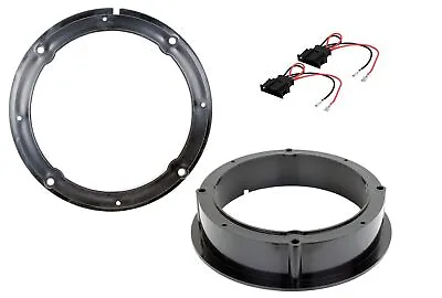 Front & Rear Door Speaker Adaptors Rings Sak-3103 165mm 6.5  For Seat Leon 98-06 • £13.99