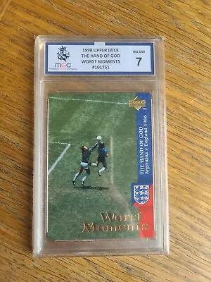 Diego Maradona Hand Of God 1986 Card #59 England 1997 Upper Deck World Cup 1998 • £60.23