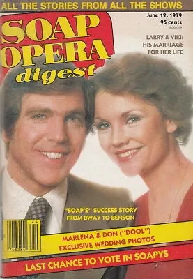 Soap Opera Digest June 12 1979 ERIKA SLEZAK-MICHAEL STORM-OLTL-DEIDRE HALL-GRAY • $9.95