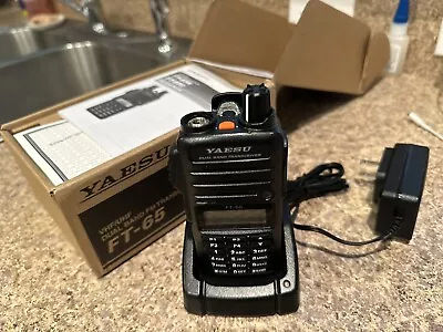 Yaesu FT-65R 5W VHF/UHF Handheld Transceiver (ZYS-FT-65R) • $75