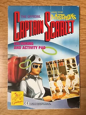 The Official Captain Scarlet And The Mysterons Colouring And Activity Book 1993 • £29