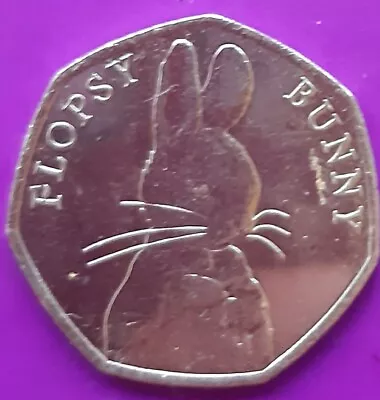 UNC 2018 Beatrix Potter Flopsy Bunny 50p Coin Fifty Pence  Uncirculated • £4.20