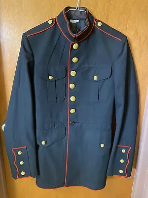 USMC US Marine Corps Dress Blues Uniform Mens Coat 39R Roughly See Measurements • $70