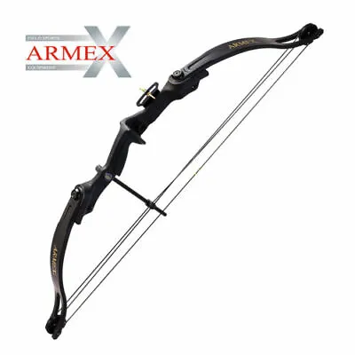 ARMEX Black WARRIOR COMPOUND Bow Kit 20lb Draw ARCHERY Family Bow Arrow Set • £54.99