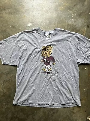 Vintage Mississippi State Bulldogs Mens T Shirt Size 3X Football Jerzees • $30