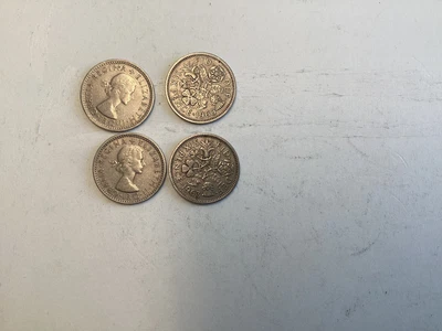 £1 • Buy Sixpence Coins 1960 1961 1962 1963 Queen Elizabeth 