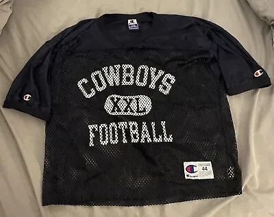 Vintage Champion Dallas Cowboys  XXL Football (Size 44 Lg) Mesh Practice Jersey • $69.99