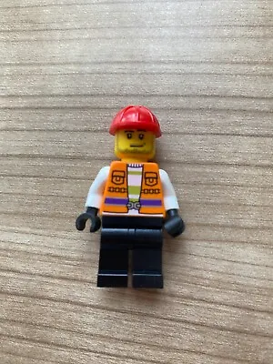 £4.99 • Buy Vintage Lego Figure Construction Man With Hard Hat Mini Figure Toy Minifigure