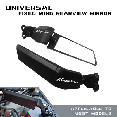 Enlarged Motorcycle Adjust Mirror Winglet Rearview For SUZUKI HAYABUSA GSX1300R • $62.69