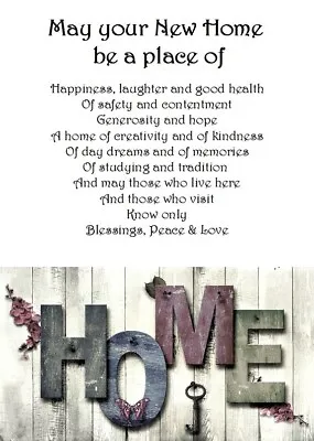 £3.99 • Buy Welcome To Your New Home A5 Card - New Home House Love Keepsake