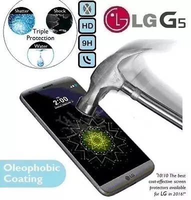 100% Genuine Tempered Glass Screen Protector H850/H820/H830/H840/H860 For LG G5 • £2.95