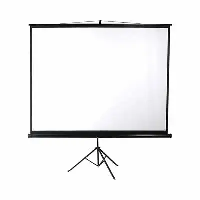 $139.08 • Buy 100 Inch Projector Screen Tripod Stand Home Pull Down Outdoor Screens Cinema 3D