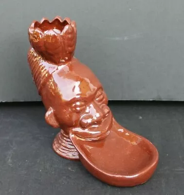 Vtg MCM CALIFORNIA CA Pottery - Hedi Schoop Ubangi Vase & Bowl Figurine #84 • $64.99