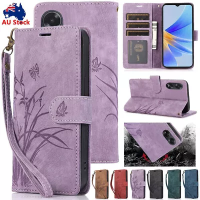For OPPO A38 A58 A78 A98 A17 A57 4G Leather Wallet Case Shockproof Flip Cover • $13.49