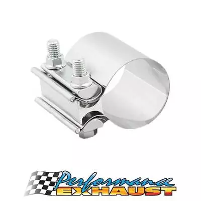 3  (76mm) Exhaust Pipe BUTT Clamp - Wide Band Easy Seal  • $25