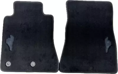 OEM NEW 15-24 Ford MUSTANG BLACK Front Floor Mats W/Black Embroidered Logos • $124.90