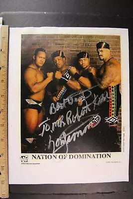 LOT Of Nine UNIDENTIFIED PRO WRESTLERS AUTOGRAPH PHOTOS~ • $0.99