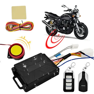 Motorcycle Scooters Anti-theft One Way Alarm Security System Engine Start Remote • $23.94