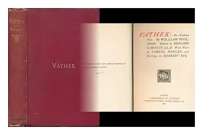 BECKFORD WILLIAM (1760-1844) Vathek : An Arabian Tale / By William Beckford ; E • $284.72