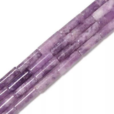 $8.49 • Buy Natural Light Lepidolite Cylinder Tube Beads Size 4x13mm 15.5'' Strand