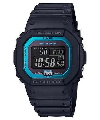 Casio G-Shock Bluetooth Black/Blue Digital Mens Watch GWB5600-2 GWB-5600-2DR • $199.90
