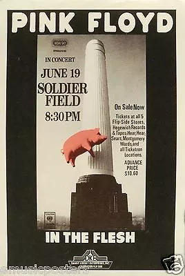 $19.15 • Buy Pink Floyd  In The Flesh -animals Tour  1977 Chicago Concert Tour Poster (repro)