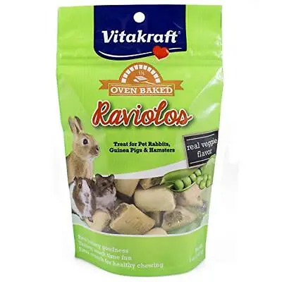 Vitakraft Raviolos Real Vegetables -Treat For Rabbits Guinea Pigs Hamsters 5oz • $9.85
