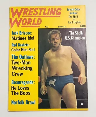 Vintage Wrestling World Magazine Spring/71 The Sheik Jack Brisco Red Bastein • $10