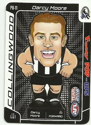 2016 AFL TEAMCOACH FOOTY POP UP COLLINGWOOD Darcy MOORE PU11 CARD • $1