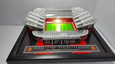 Manchester Uts Old Trafford Stadium Model With Working Lights And Perspex Cover • £99.99