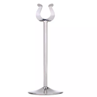 8  Stainless Steel U Shaped Table Number Place Card Dispaly Holder Stand Y1K0 • £12.87