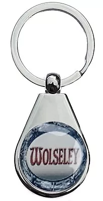 Wolseley Classic Car Chrome Polished Keyring Pear Style Shape • £5.49