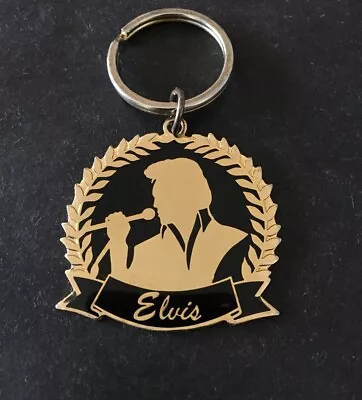 Vintage Keychain ELVIS Key Ring Metal / Enamel Fob E.P. E. Official Product EPE • $14.98