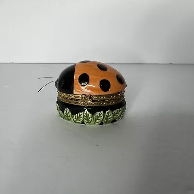 Mudpie Ladybug Trinket Box Vintage 2000 Ring Box • $24