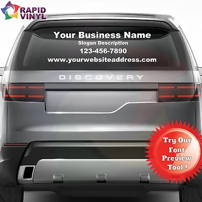 Personalized Custom Small Business Name Vinyl Decal Window Sticker Lettering Car • $34.95