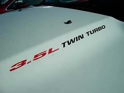 $9.99 • Buy 3.5L Twin Turbo (Pair) Hood Decals Emblem Ford F150 Ecoboost V6 