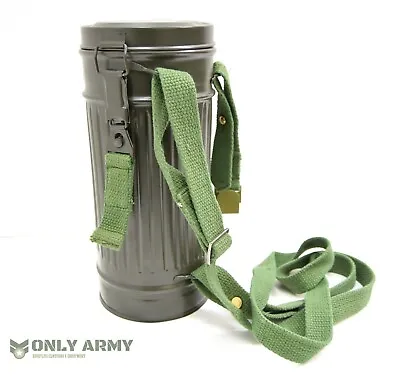 £19.50 • Buy Repro German Army Gas Mask Tin With Straps M1938 M38 Respirator Carrier Box 