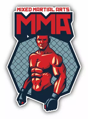 Mixed Martial Arts Fighter Car Bumper Sticker Decal - ''SIZES  • $4.24