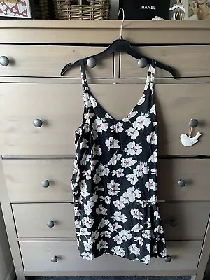 £15 • Buy TOPSHOP Boutique Silk Floral Cami Strappy Vest Dress UK 10