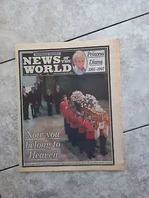 £5 • Buy News Of The World Princess Diana Death Related Newspaper 7th September 1997
