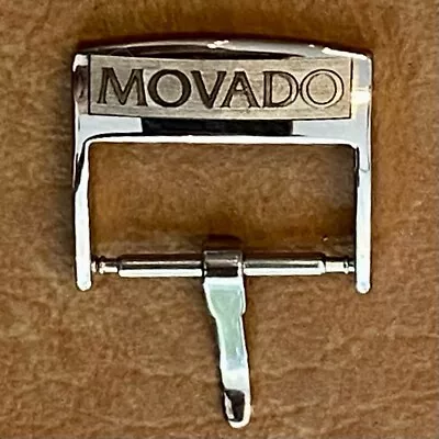 16mm Watch Buckle For Movado - High Polish Mirror Finish W/ Curved Tongue • $27.50