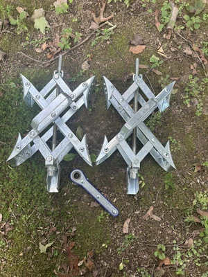 $70 • Buy RV Wheel X Chock 2 Pack