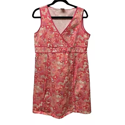 Motherhood Maternity Size L Pink Sleeveless Floral Dress Lightweight • $13