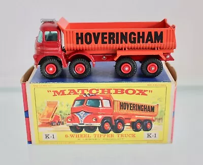 Matchbox King Size K-1 8 Wheel Tipper Truck VNM & Boxed. • £55