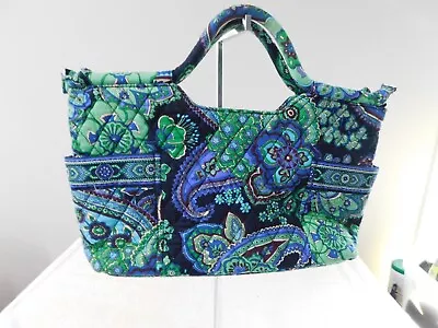 Vera Bradley Abby Tote Handbag Blue Rhapsody VGUC • $8.89