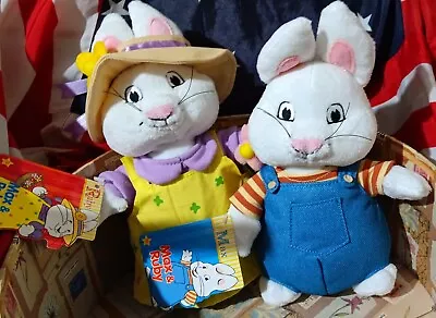 Nickelodeon Max & Ruby Plush Jakks Pacific Barnes & Noble  Easter Bunny Rabbits • $15