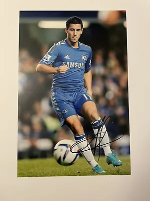 HAND SIGNED Eden Hazard Chelsea 12X8 PHOTO + PROOF • £24.99