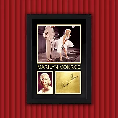 Framed MARILYN MONROE - Display Case W Reproduced Autograph Signature • $50